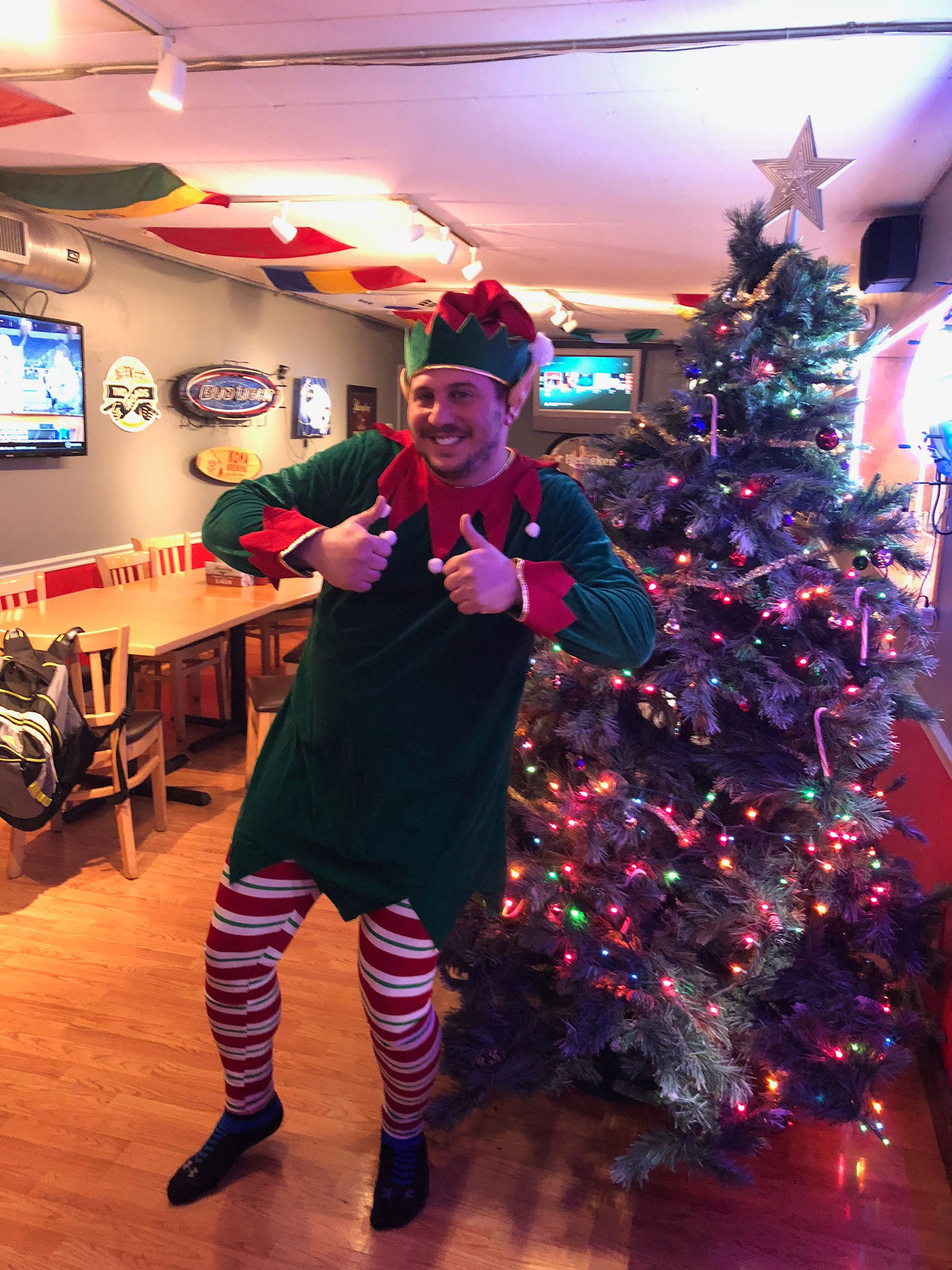 Lorenzos preparing Christmas gifts for families